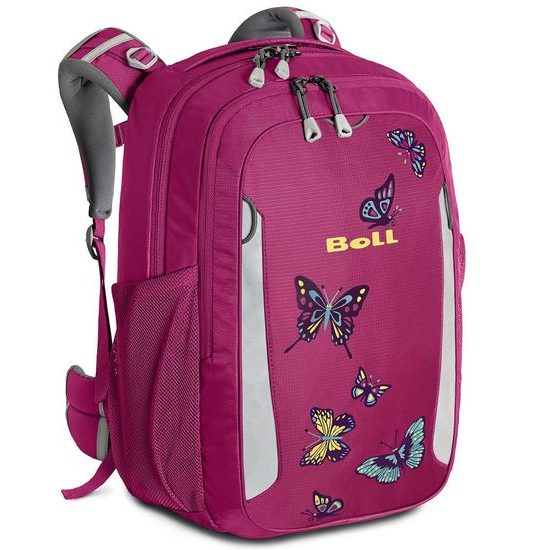 Školní batoh Boll School Mate 20 Butterflies 2.0 boysenberry