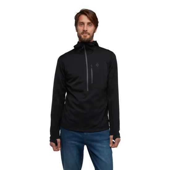 Mikina Black Diamond Coefficient QZ Hoody black