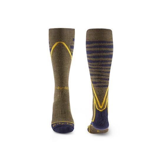 Podkolenky Bridgedale Ski Midweight+ 24 olive navy 745
