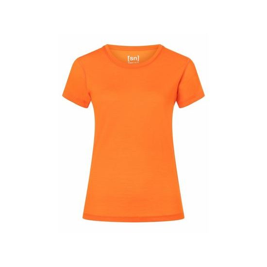 Dámské triko super.natural KR Base Tee 140 golden poppy