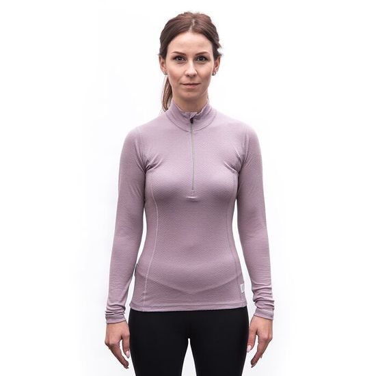 Dámské triko Sensor DR MERINO DF Zip mystic violet