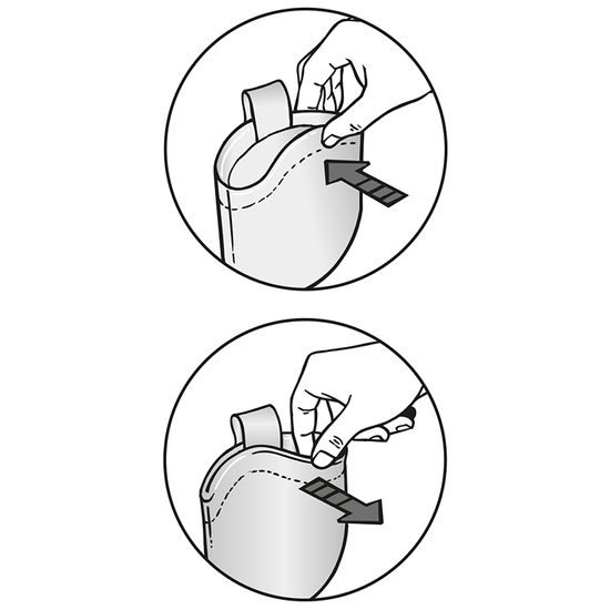 Pytlík na magnézium Beal Cocoon Clic-Clac - red