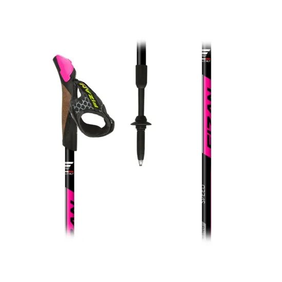 Skládací hole Fizan NordicWalking Speed pink