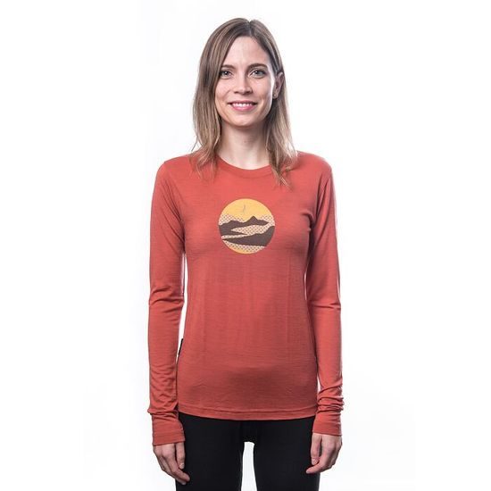 Dámské triko Sensor DR Merino Active Triglav terracotta