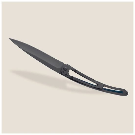 Nůž Deejo 1GB167 Tattoo Black 37g Van Life blue beech