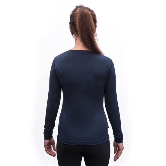 Dámské triko Sensor DR Merino Active Songbirds deep blue