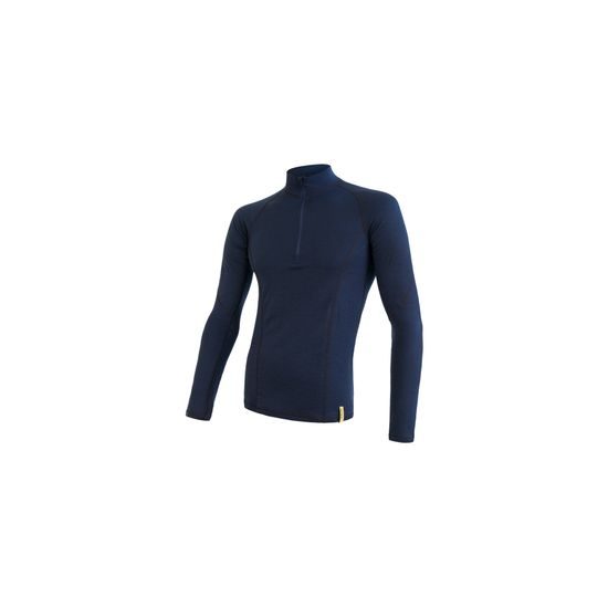 Triko Sensor DR Merino Double Face zip deep blue