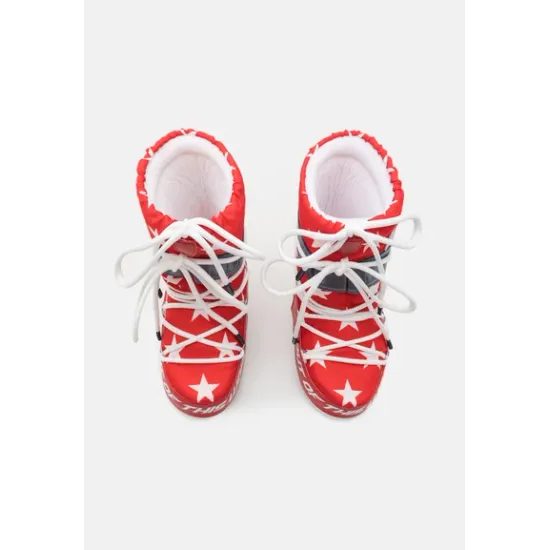 Boty Moon Boot Icon Retrobiker, 003 white stars