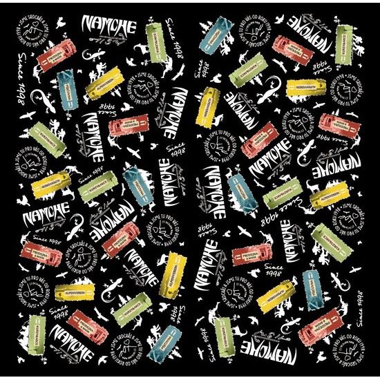 Šátek Namche Outdoor multifunkční černý s bílou