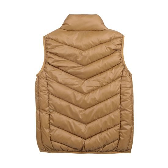 Dětská vesta Color Kids Quilted, packable, brown sugar