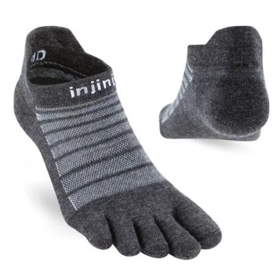Prstové ponožky Injinji Run NoShow LW Wool slate
