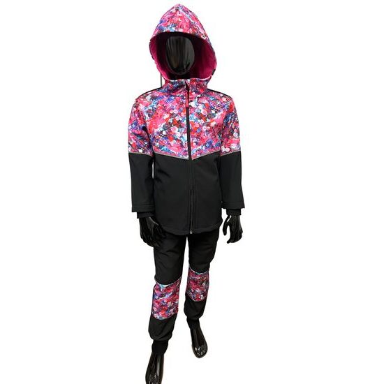 Dětská softshellová bunda Sheedlo růžovo/černá