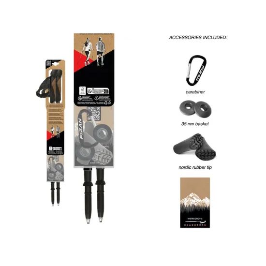 Skládací hole Fizan NordicWalking Lite sugar paper