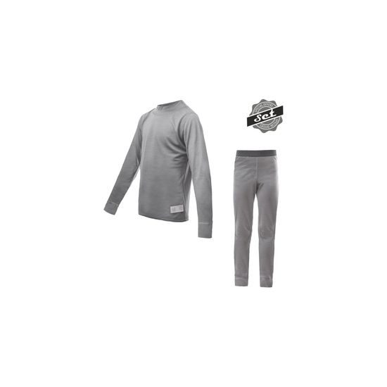 Juniorský set Sensor Merino Active triko DR + spodky DN šedá