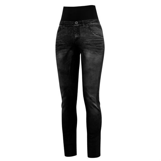 Dámské kalhoty Crazy Idea Sound print jeans black