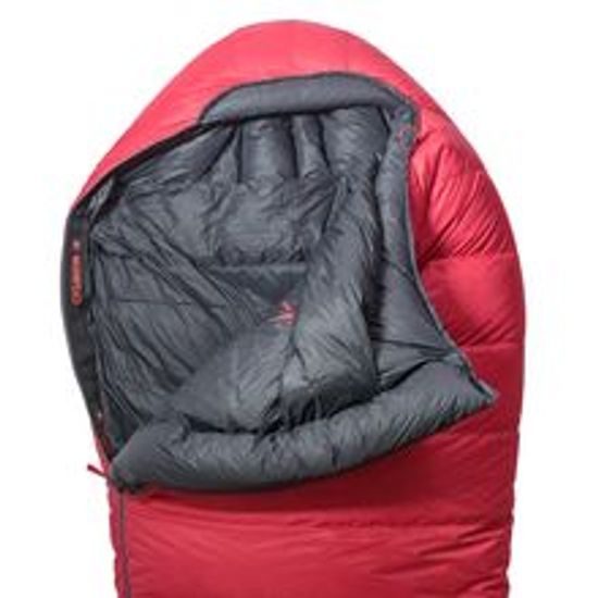 Spacák Warmpeace Solitaire 1000 Extra feet 170 cm ribbon red/black