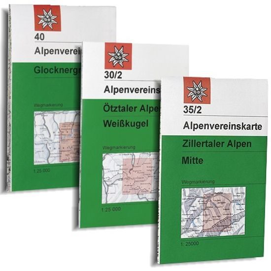 Mapa OEAV č. 30/3 Otztaler Alpen Kaunergrat (letní)