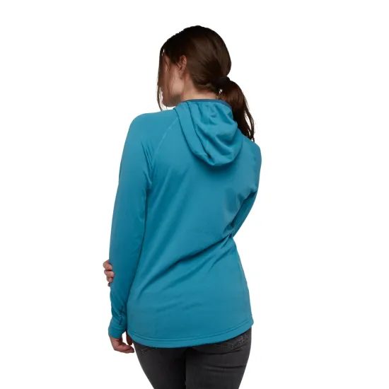 Dámská bunda Black Diamond Coefficient QZ Hoody Cerulean Blue