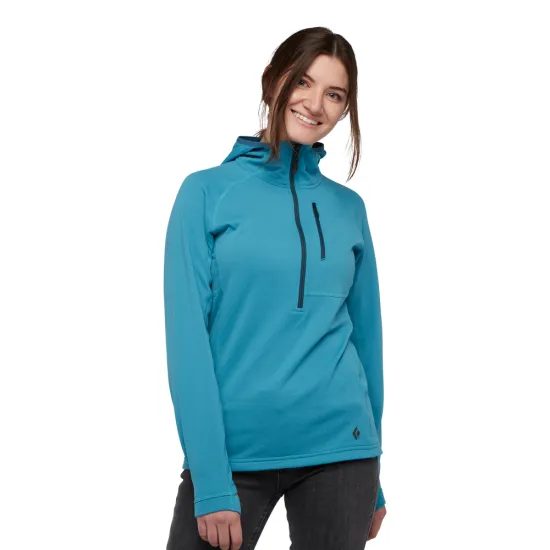 Dámská bunda Black Diamond Coefficient QZ Hoody Cerulean Blue