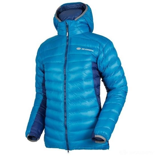 Dámská péřová bunda Sir Joseph Atol hooded II turquoise/navy