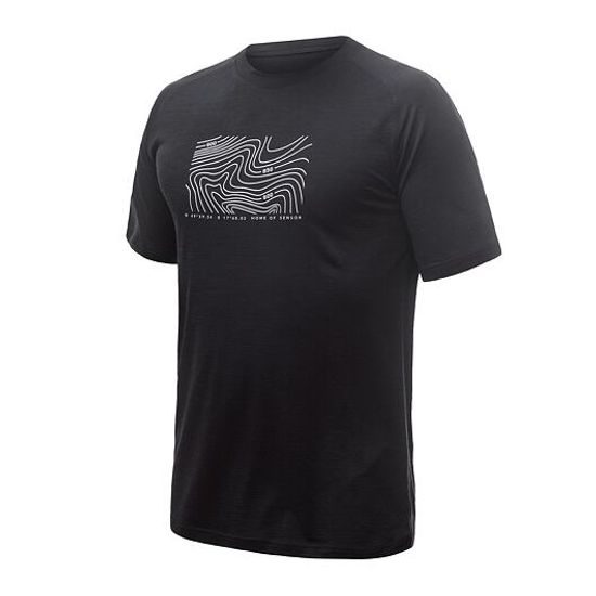 Pánské triko Sensor KR Merino Air PT Locate černá