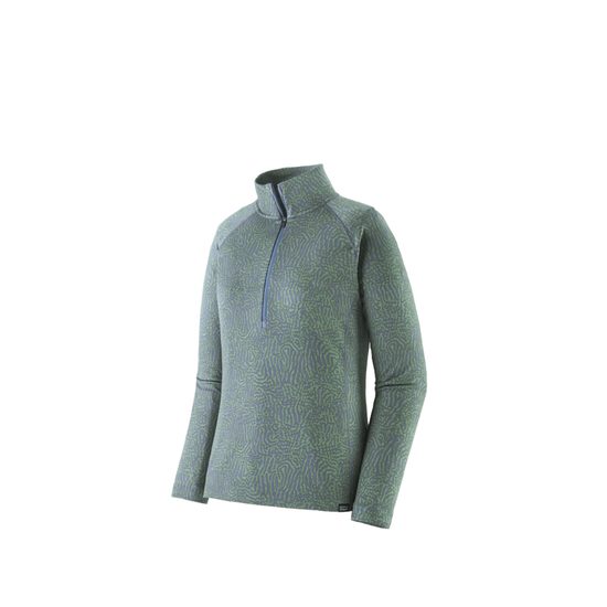 Dámské triko Patagonia DR Cap MW Zip Neck SRBA