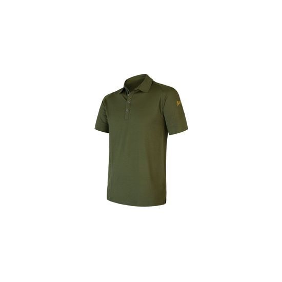 Triko Sensor KR Merino Active Polo safari green