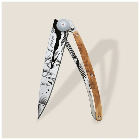Nůž Deejo 1CB031 Tattoo 37g Juniper wood Climbing