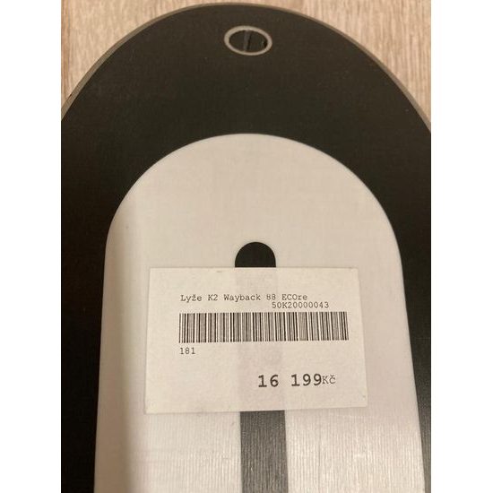 Bazar Skialpové lyže K2 WAYBACK 181cm