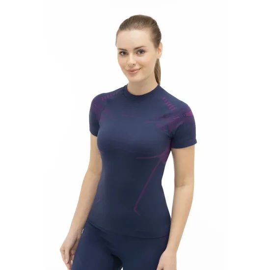 Dámské triko Brubeck Dry KR jeans violet