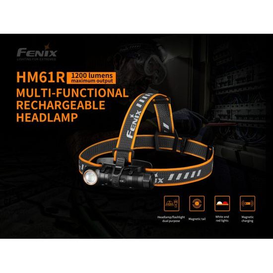 Nabíjecí čelovka Fenix HM61R Amber
