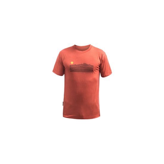 Pánské triko Sensor KR Merino Active Sunrise terracotta