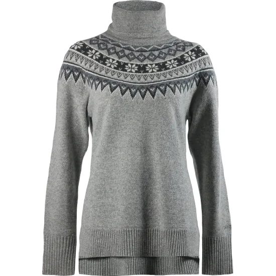 Dámský svetr Skhoop vlněný Scandinavian Roll Neck grey