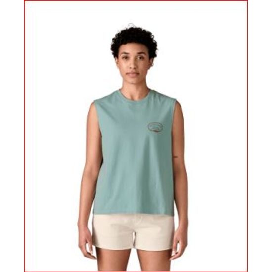 Dámské tílko Patagonia Clean Climb Roots Boxy Organic Tank TMBL