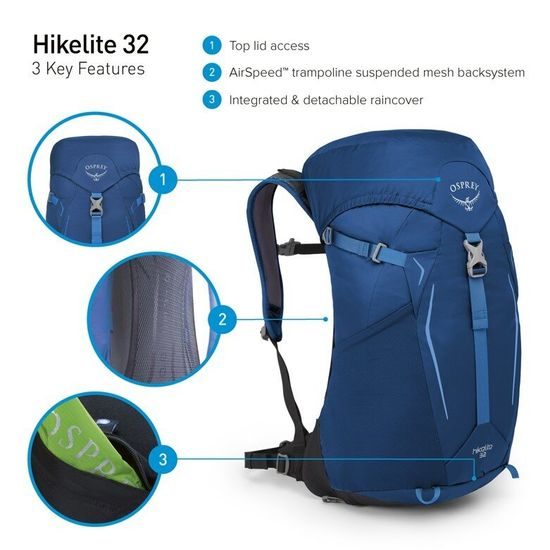 Batoh Osprey Hikelite 32 bacca blue