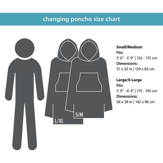 Ručník PackTowl Changing Poncho retro curve