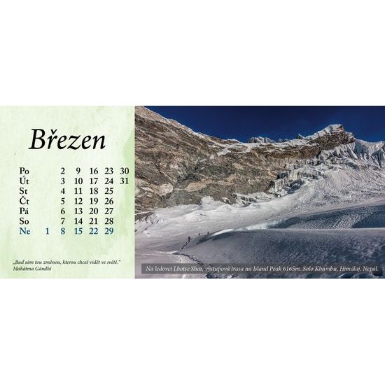 Kalendář 2026 stolní měsíční RT