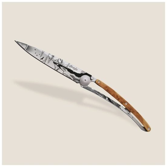 Nůž Deejo 1CB031 Tattoo 37g Juniper wood Climbing