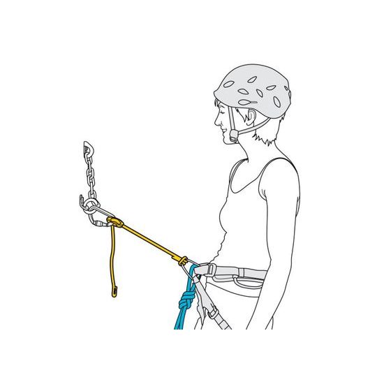 Smyčka odsedávací Petzl Connect Adjust - jednoduchá