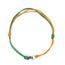 Přívěsek Sampaoli Carabiner & Eight BR-RH-&-RU plated yellow&green rope