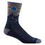 Ponožky DarnTough Micro Crew Lightweight with Cushion CDT eclipse