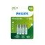Dobíjecí baterie Philips AAA 950mAh mikro accu HR03 4ks v balení