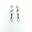 Náušnice Sampaoli Spit & Express bronze gold&rhodium plated green enameld