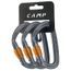 Set karabin Camp Orbit Lock 3ks šedá