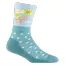 Dámské ponožky DarnTough Wild Life Crew Lightweight With Cushion aqua
