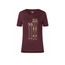 Dámské triko super.natural KR Skiing Tee wine tasting/gold