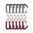 Set expresek Ocún Hawk QD Wire BIO-DYN-RING 15mm 10cm 6-pack red