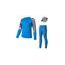 Dětský set Sensor Merino Impress triko DR + kalhoty DN modrá/camo