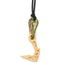 Přívěsek Sampaoli Cliffhanger bronze ruthenium plated green enameld black rope