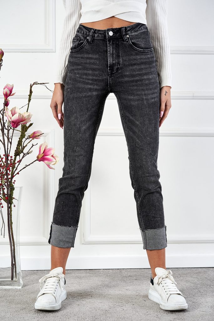 Džínové kalhoty s ohrnutou nohavicí - Sexy Woman ® - Jeans - Dámské  oblečení - Centex.cz